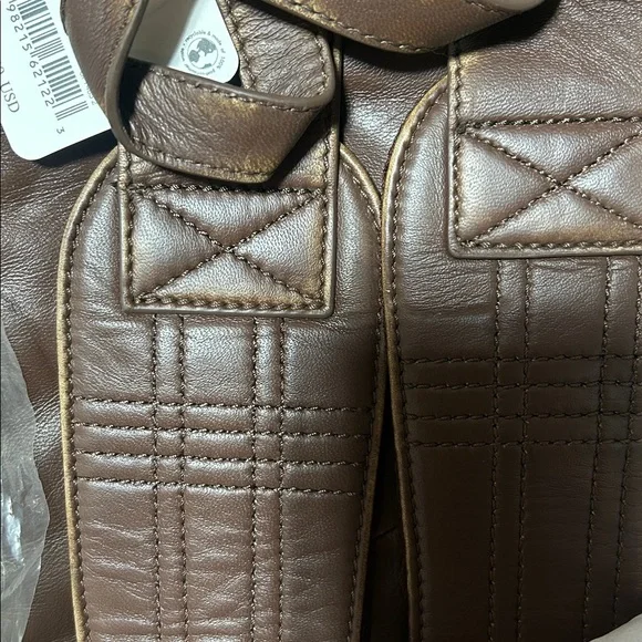 Free People (NWT) Cognac West End backpack - Picture 8 of 8